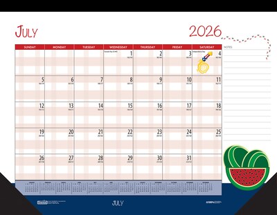 2026-2027 House of Doolittle Seasonal Holiday 22 x 17 Academic Yearly Wall Calendar (1395-27)