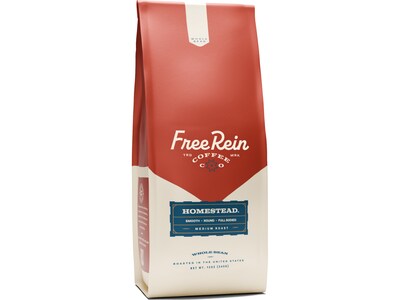 Free Rein Homestead Whole Bean Coffee Packet, Medium Roast, 12 oz. (810138360071)