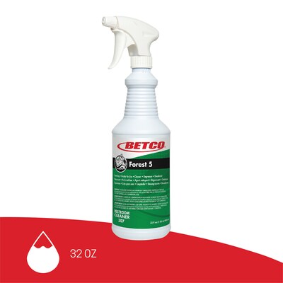 Betco Forest 5 Bathroom Foaming Cleaner, Mint, 32 Oz., 12/ Carton (BET3071200)