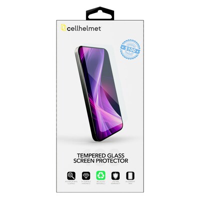 cellhelmet Tempered Glass Screen Protector for iPhone 16 Pro with $100 Coverage (ST-106-C100)