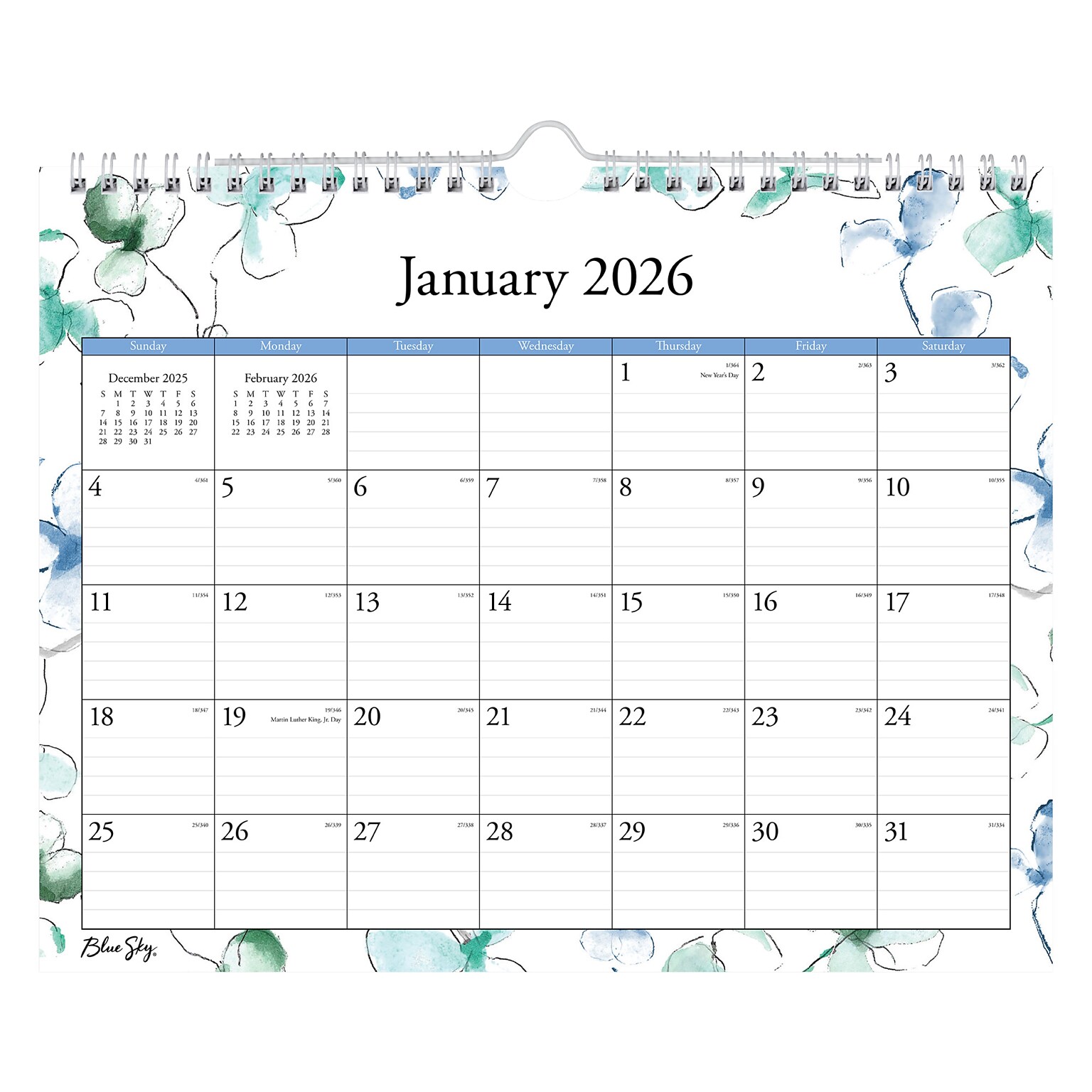 2026 Blue Sky Lindley 11 x 8.75 Monthly Desk Calendar (101593-26)