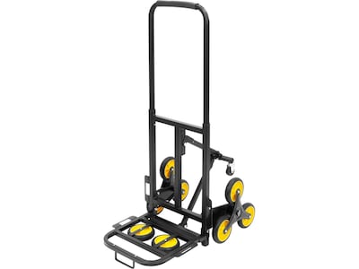 Mount-It! Stair Climber Hand Truck, 330 lb. Capacity, Black/Yellow (MI-924)