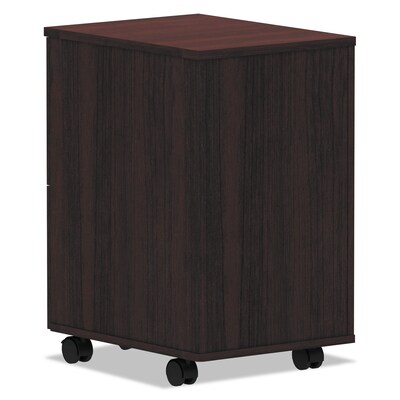 Alera Valencia Series 2-Drawer Standard File Cabinet, Mahogany, 15.38"W x 20"D (ALEVA582816MY)