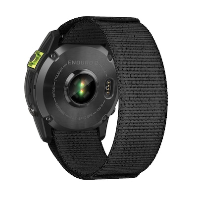 Garmin Enduro 2 Multisport Solar GPS Smartwatch, Carbon Gray DLC Titanium Bezel with Black UltraFit Nylon Strap (010-02754-00)