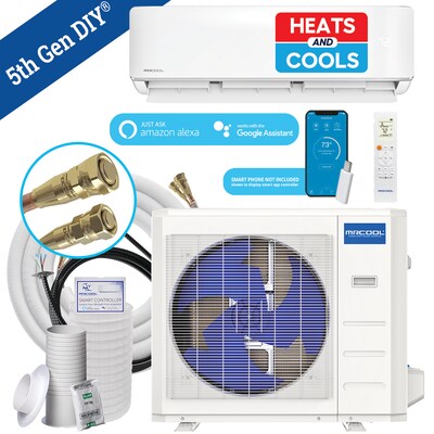 MRCOOL DIY 5th Gen 24K BTU 22.7 SEER2 Mini-Split Heat Pump w/ 25 ft. Pre-Charged Line Set R454B-230V (DIY24HPWM230D25)