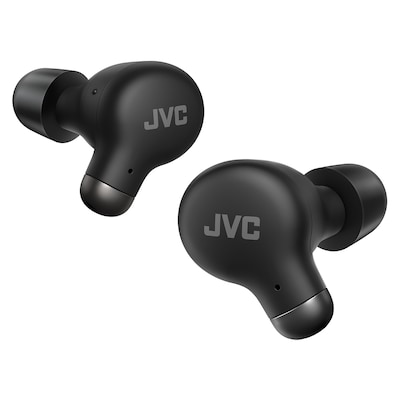 JVC Marshmallow Plus True Wireless Active Noise Canceling Earbuds with Microphone & Charging Case, Bluetooth, HA-A25T (Black)