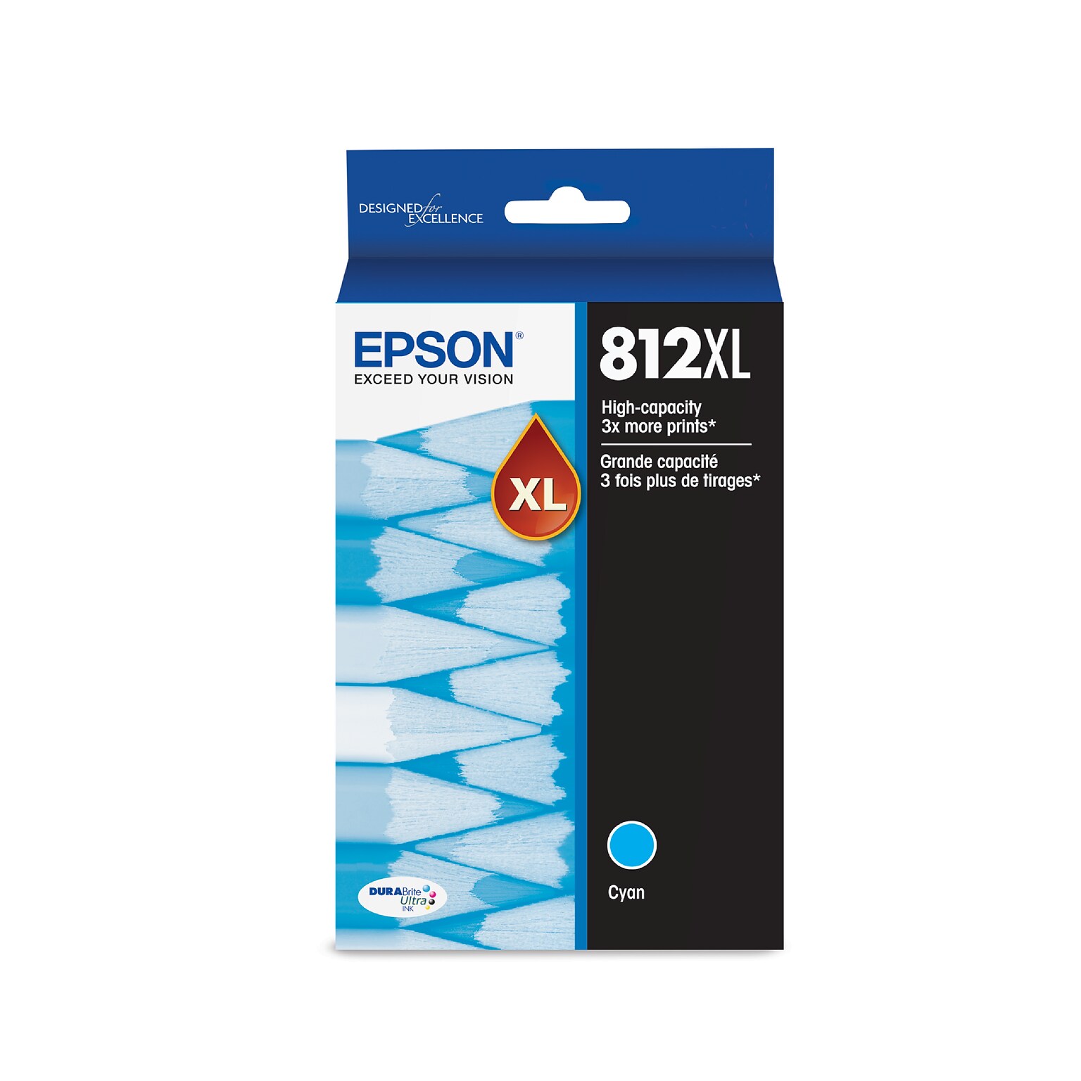 Epson T812XL Cyan High Yield Ink Cartridge (T812XL220-S)