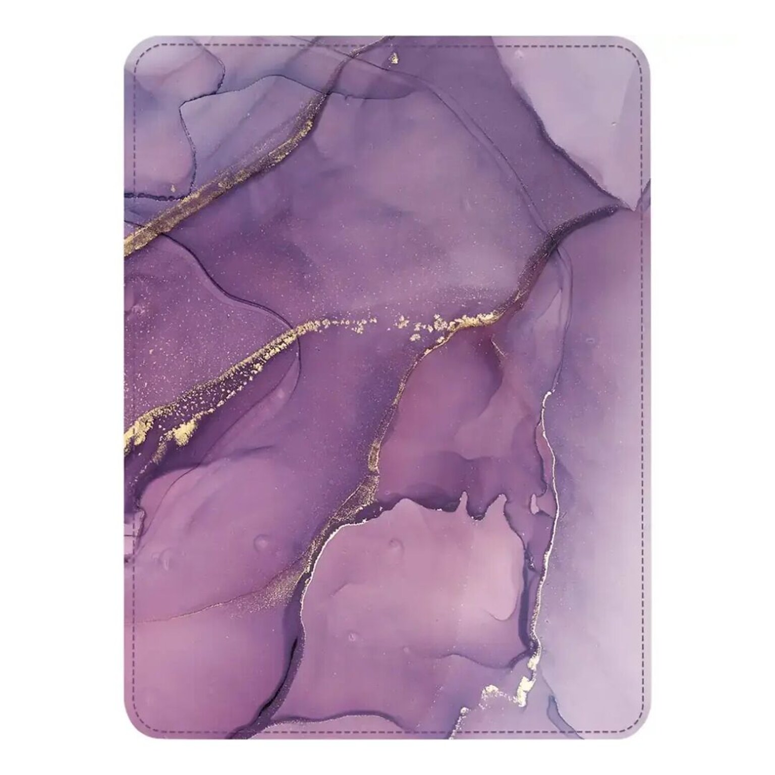 SaharaCase Indy Series TPU 7 Marble Hand Strap Folio Case for Amazon Kindle Paperwhite & Colorsoft, Purple (TB00439)