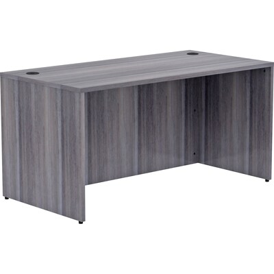 Lorell Essentials Series Rectangular Desk Shell, 60W x 30D x 29.5H, Weathered Charcoal (LLR69547)