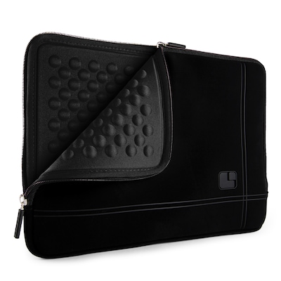 SumacLife 13 Microsuede Laptop Sleeve, Black (NbkLea674)