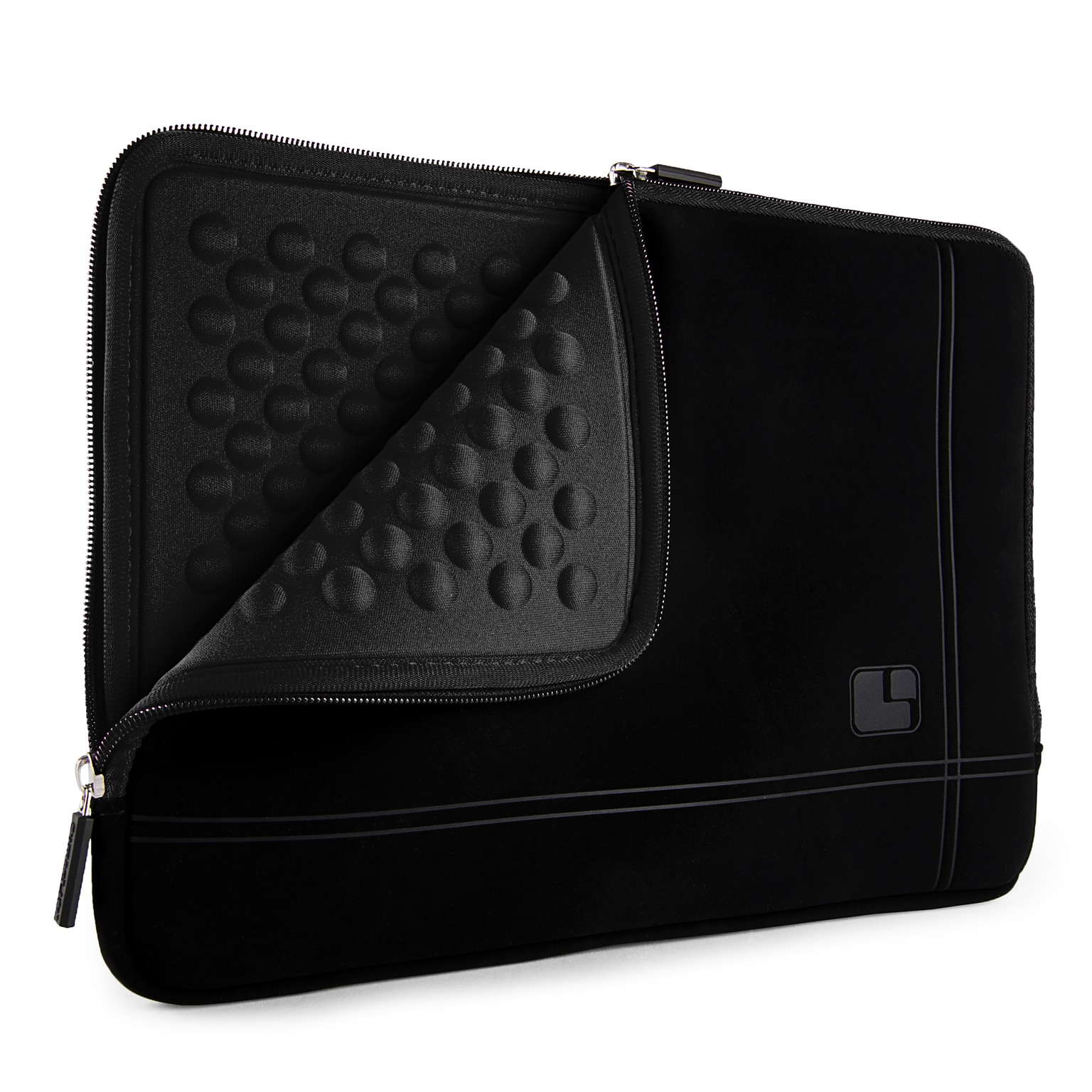 SumacLife 13 Microsuede Laptop Sleeve, Black (NbkLea674)