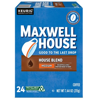 Maxwell House House Blend Coffee Keurig® K-Cup® Pods, Medium Roast, 24/Box (5303)