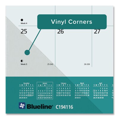 2026 Blueline Pets Collection 22" x 17" Monthly Desk Pad Calendar (REDC194116)