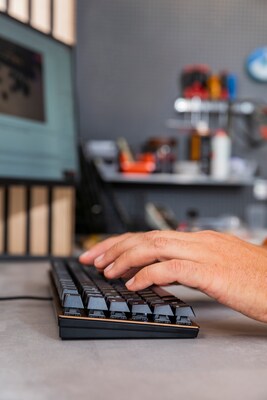 Cherry KC 200 MX Mechanical Keyboard, Black/Bronze (G80-3950LHBUS-2)