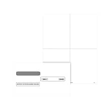 ComplyRight W-2/1099 Blank Tax Form Set with Envelopes/Recipient Copy Only (No Backer), 4-Up, 50/Pac
