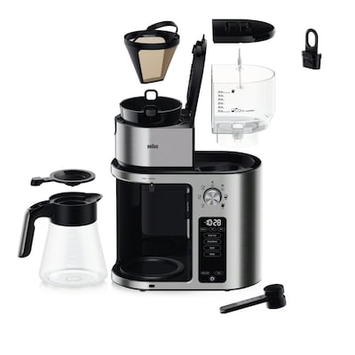 Braun MultiServe Plus 10-Cup Automatic Drip Coffee Maker, Stainless Steel (KF9270SI)