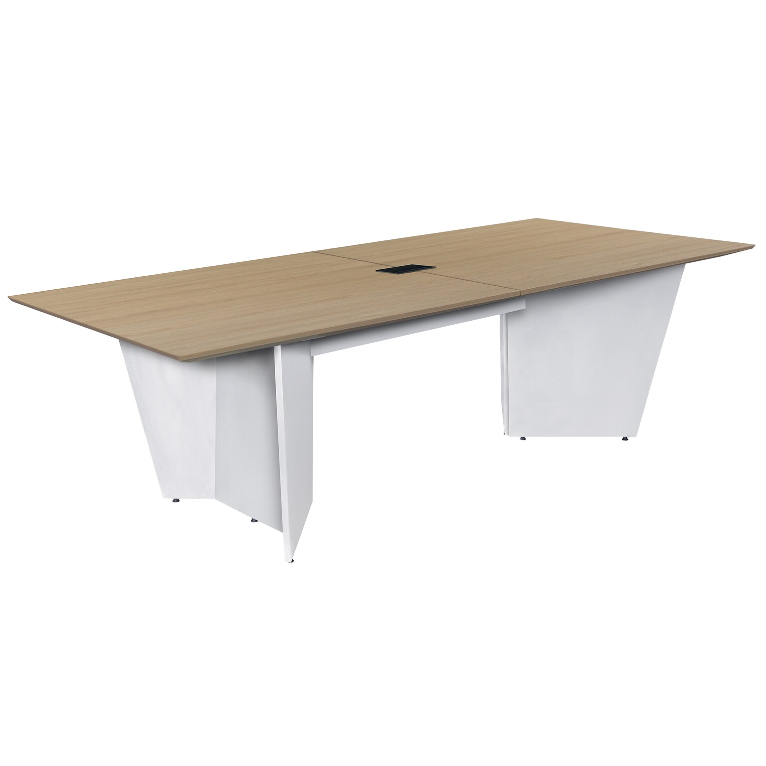 Regency Array 96 W Conference Table w/ Power Data Grommet, Noble Oak/White (ACT9648NOWH)