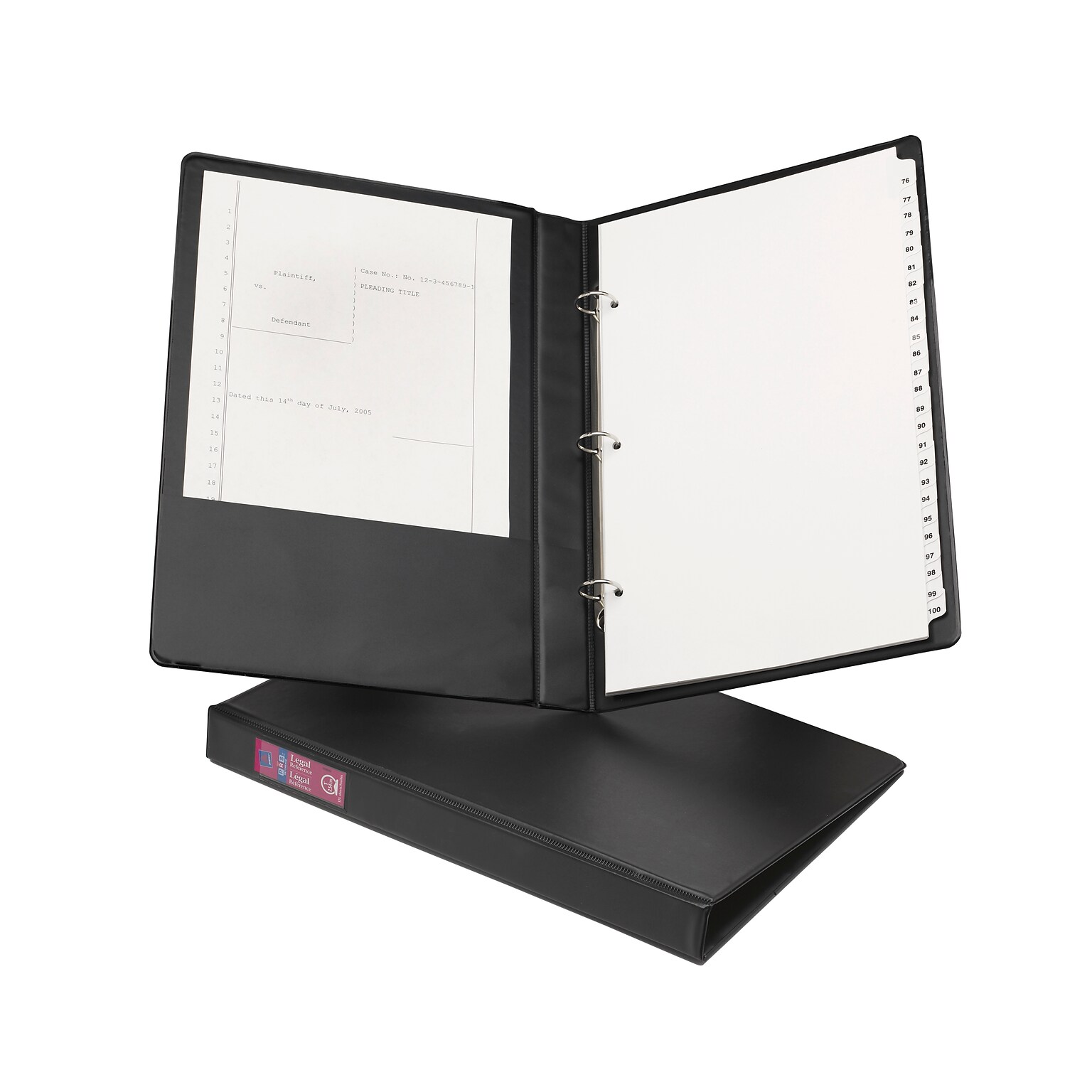 Avery 1 3-Ring Non-View Binder, Black (06400)