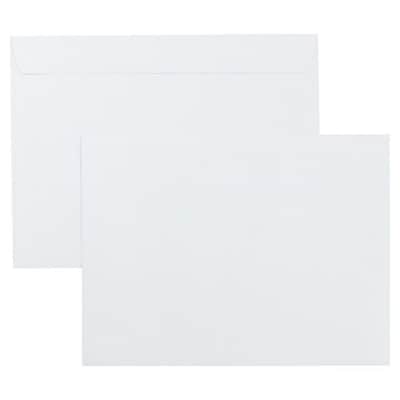 JAM Paper Open End Booklet Envelopes, Peel & Press, 9" x 12", Bright White, 1000/Pack (12328-1M)