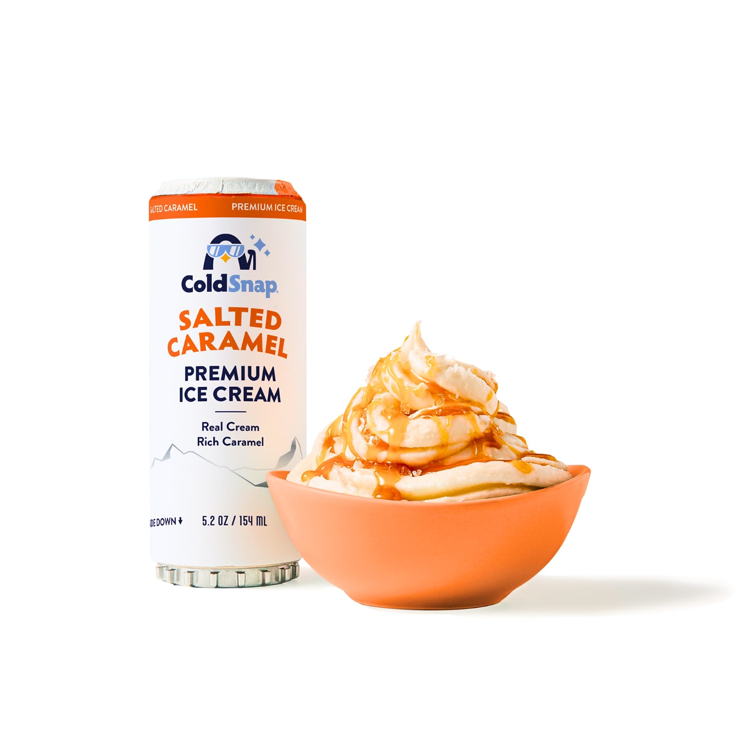 ColdSnap Premium Salted Caramel Ice Cream Mix, Single Serve Pods, 12 Pods/Pack, COLDSNAP MACHINE REQUIRED (600040)
