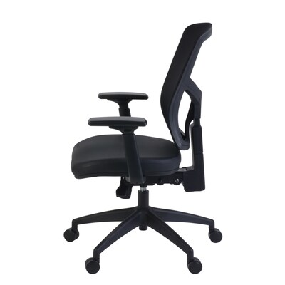 Regency Cosmo Ergonomic Mesh High-Back Multi-Function 3-Paddle Task Chair w/ Arms, Black (5110BK)