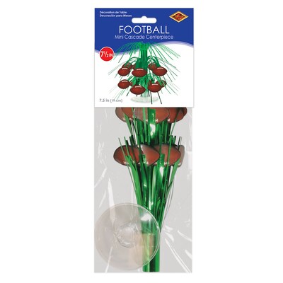Beistle Football Centerpiece, Green/Brown (54104)
