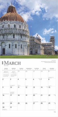 2025 BrownTrout Italy 12" x 12" Monthly  Wall Calendar (9781975477219)