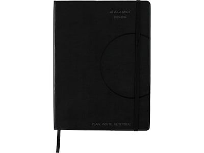 2023-2024 AT-A-GLANCE 7.69 x 10.19 Academic Weekly & Monthly Appointment Book, Black (70-7957-05-2