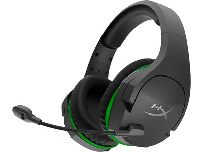 HyperX Cloudx Stinger Core Wireless Noise Canceling Stereo Gaming Over-the-Ear Headset, Black/Green (4P5J0AA)