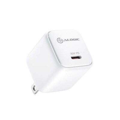 ALOGIC Rapid Power GaN Wall Charger, 30W, White (WCG1X30WH-US)