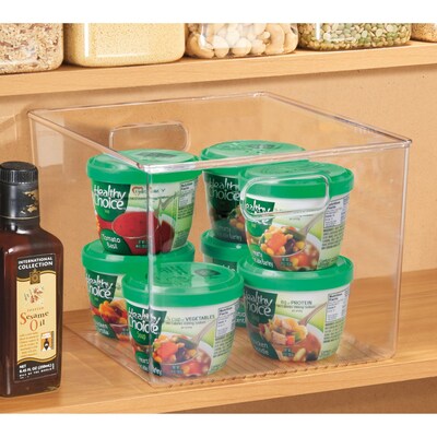 iDESIGN Medium Plastic Storage Bin, Clear (64310)