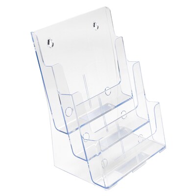 Staples® Acrylic Wall Literature Holders, 8.25 x 11.7, 3-Tier, Multi-Pocket (77301)