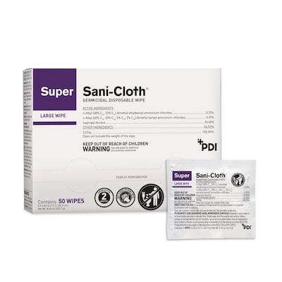 PDI Sani-Cloth Disinfecting Wipes, 50/Pack (H04082)