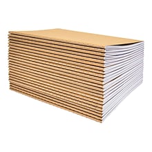 Better Office Customizable Notebook, 5.5 x 8.3, 30 Sheets, Kraft, 24/Pack (25022-24PK)