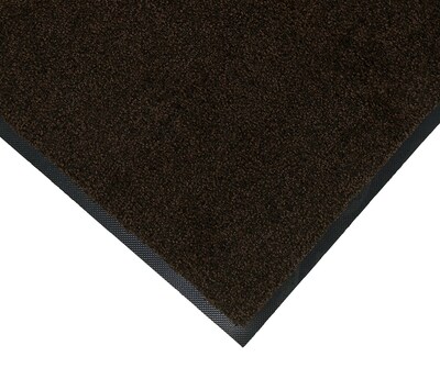 M+A Matting Classic Plush Mat, smooth backing, 4 x 8, Brown/Black (1804848190)