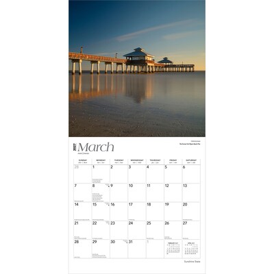 2027 BrownTrout Florida Places 12" x 12" Monthly Wall Calendar (9798330710867)