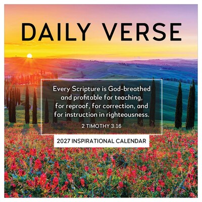 2027 TF Publishing Daily Verse 5.25" x 5.25" Daily Day-to-Day Calendar, Multicolored (27-3006)