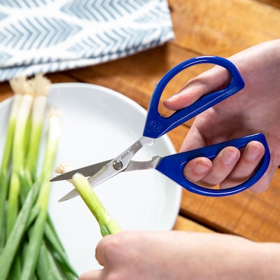 Joyce Chen Original Unlimited Stainless Steel Kitchen Scissor, Blue, 2/Pack (KCHZ09008)