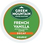 Green Mountain French Vanilla Decaf Coffee Keurig® K-Cup® Pods, Light Roast, 96/Carton (7732CT)