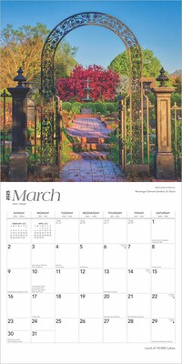 2025 BrownTrout Land of 10000 Lakes Minnesota Places 12" x 24" Monthly Square Wall Calendar (9781975483005)