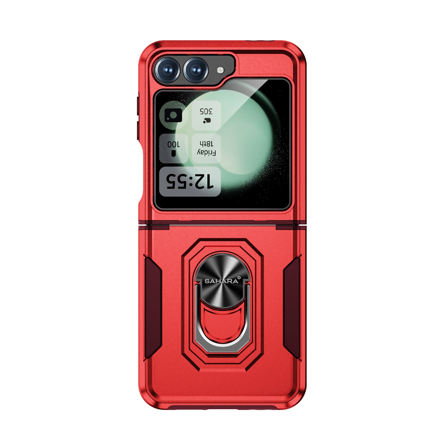 SaharaCase Raider Phone Case for Samsung Galaxy Z Flip6, Shock Absorbing, Viper Red (CP00590)