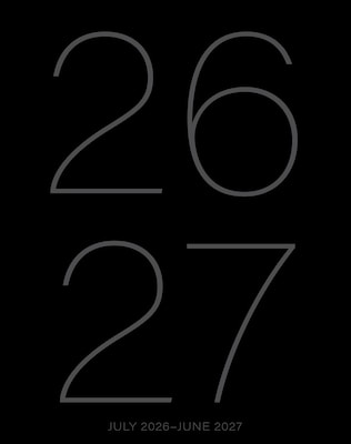 2026-2027 Willow Creek 7.5 x 9.5 Academic Weekly & Monthly Planner, Black (65914)