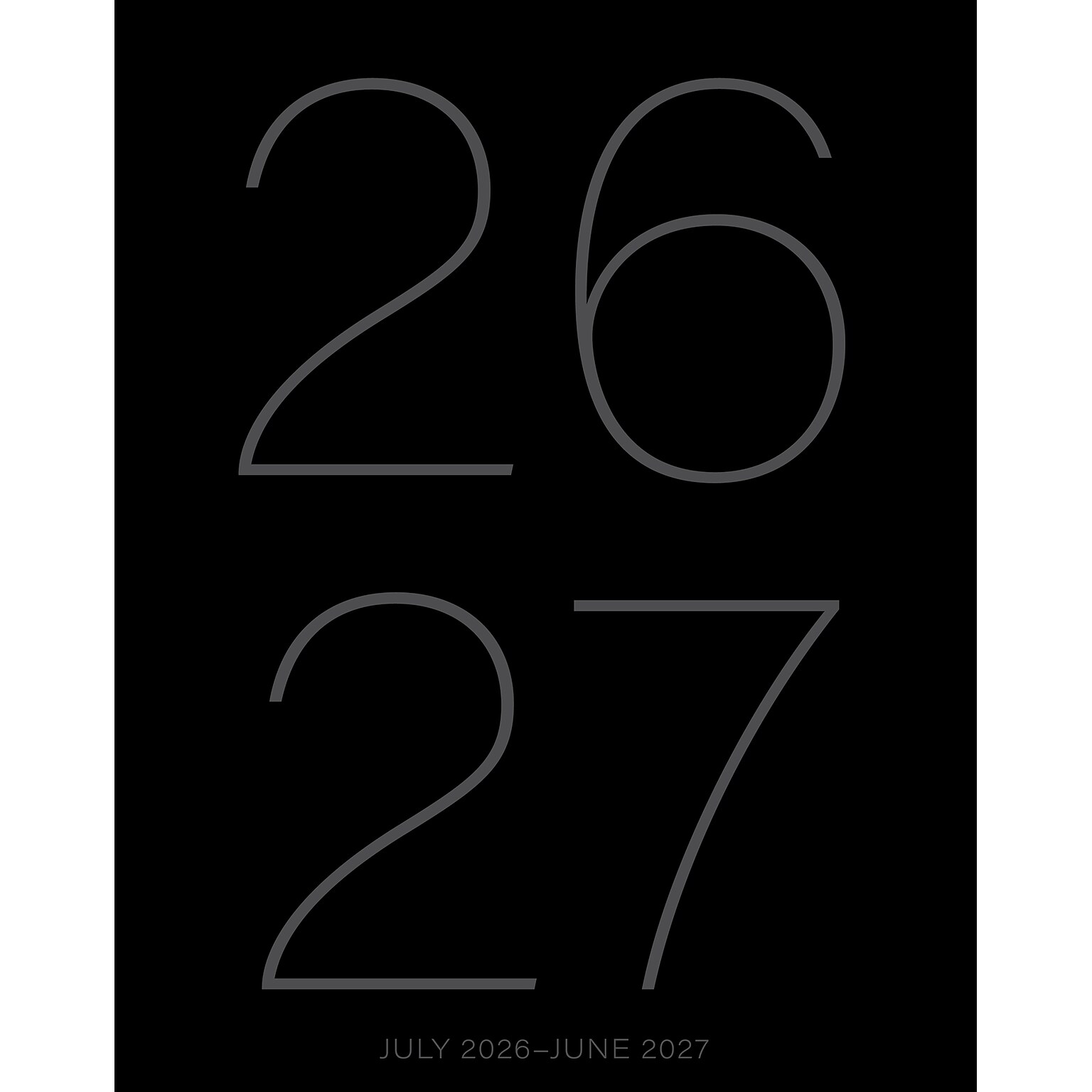 2026-2027 Willow Creek 7.5 x 9.5 Academic Weekly & Monthly Planner, Black (65914)