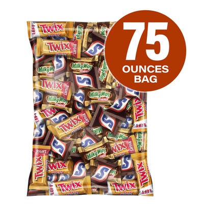 Mars Caramel Mix Miniatures Milk Chocolate Candy Bars, 75 oz. (220-02731)