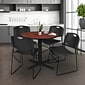 Regency 30-inch Round Laminate Table with 4 Chairs, Black (TB30RNDCH44BK)