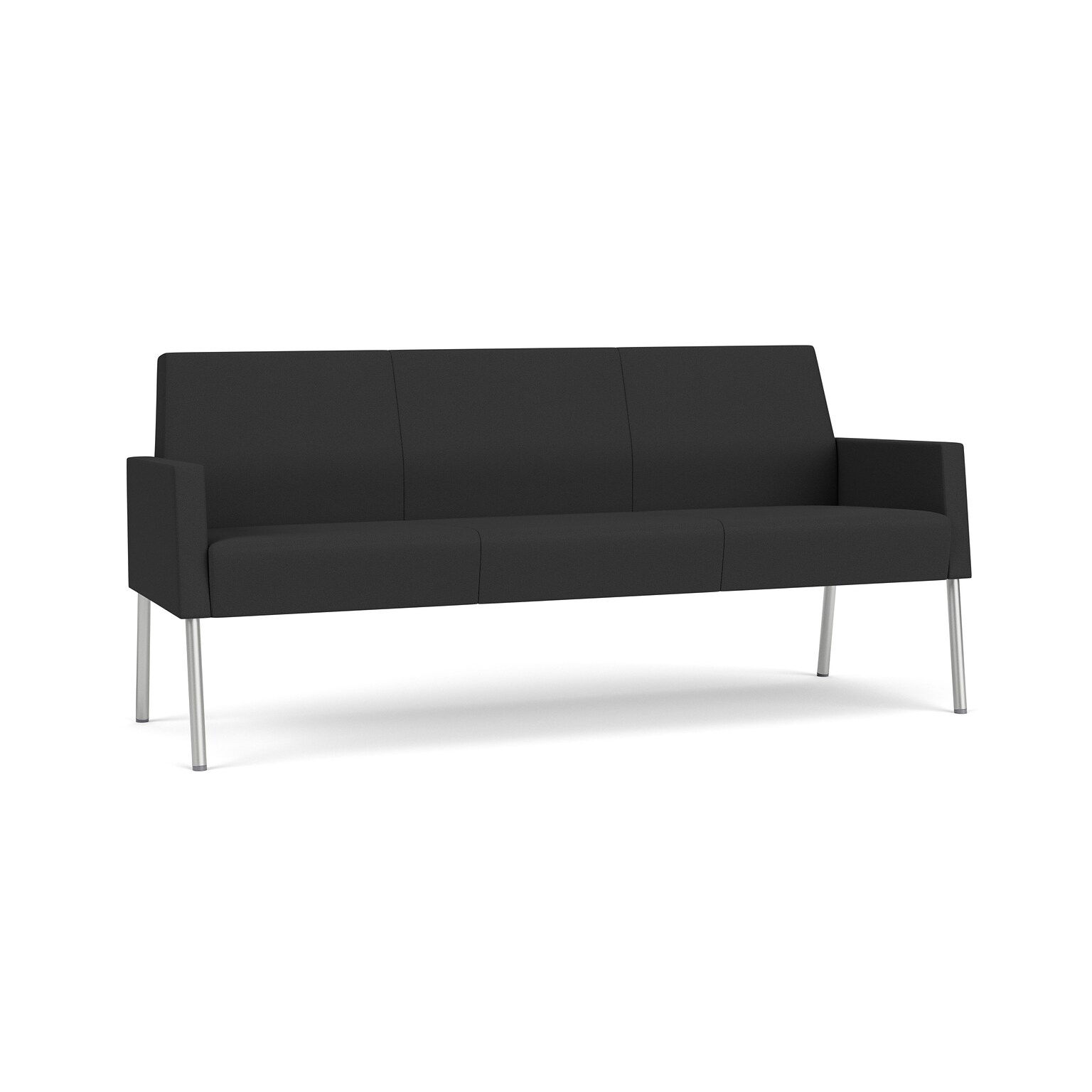 Lesro Mystic Lounge 73.5W Fabric Sofa, Open House Graphite/Silver (ML1601.SSV-01OHGP)