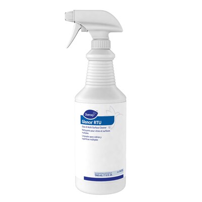 Glance RTU Glass and Multi-Surface Cleaner, Ammonia, 12/Carton (04705)