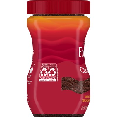 Folgers Classic Roast Instant Coffee, Medium Roast (SMU20629)