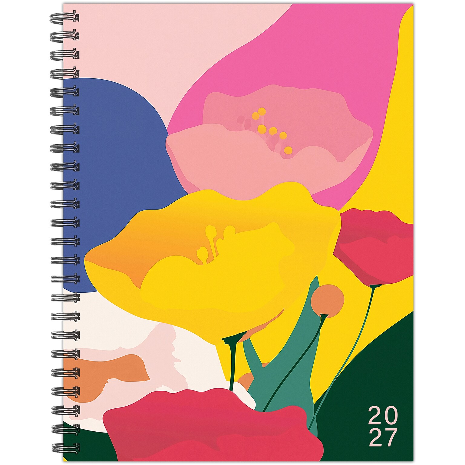 2027 Willow Creek Bold Botanicals 6.5 x 8.5 Calendar Year Weekly & Monthly Standard Planner, Assorted Colors (66799)