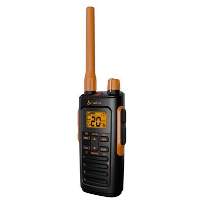 Cobra TrailBlazer 450 GMRS 2-Way Radio, Black & Orange, 2/Pack (0190005-1)